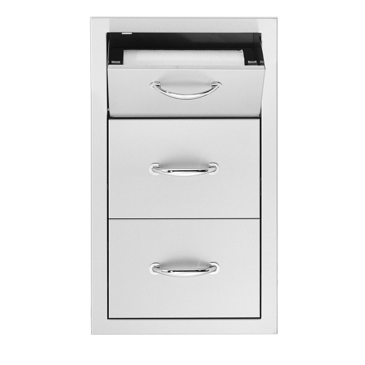 TrueFlame 17&quot; Vertical 2-Drawer and Paper Towel Holder Combo