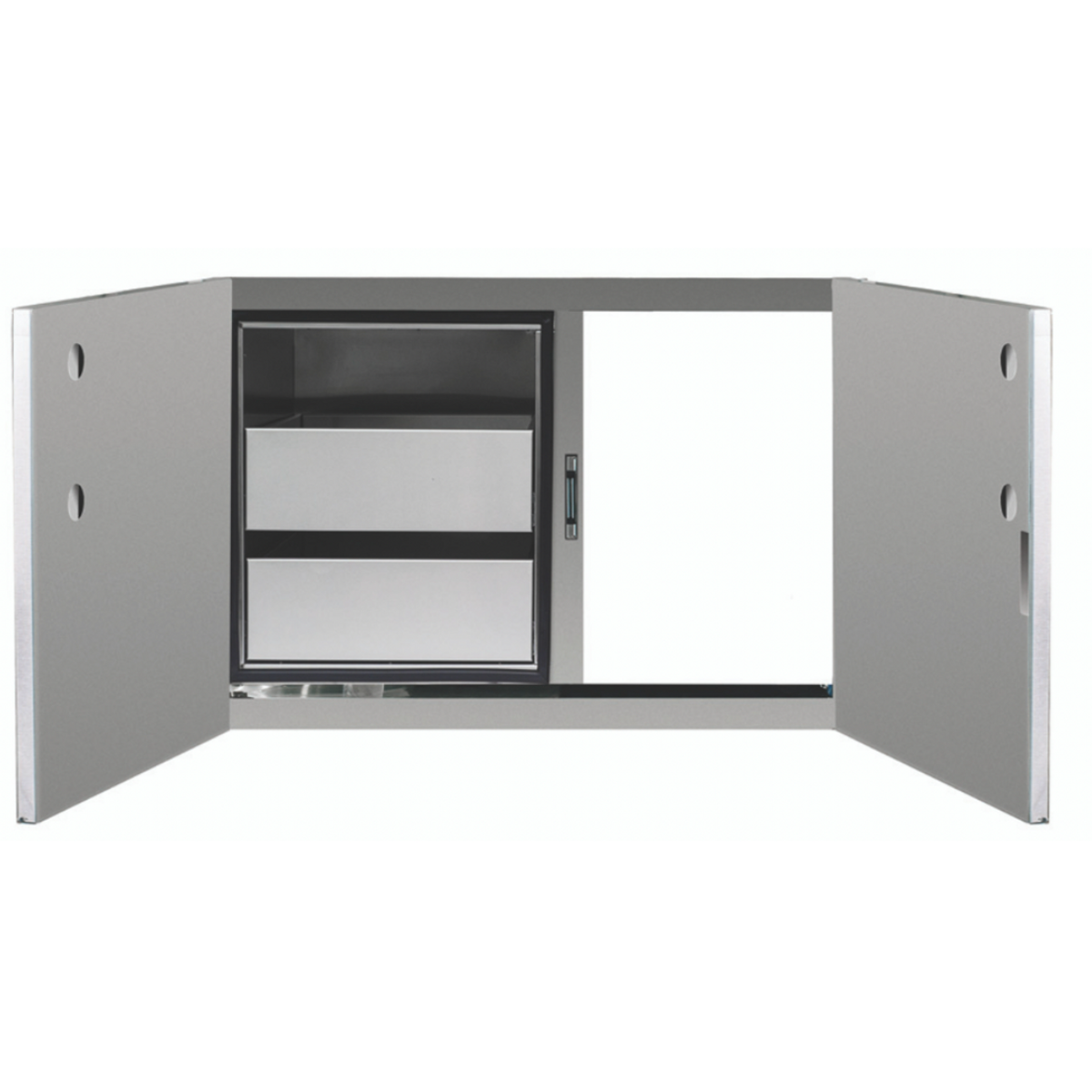 TrueFlame 36&quot; 2-Drawer Dry Storage Pantry and Enclosed Cabinet Combo