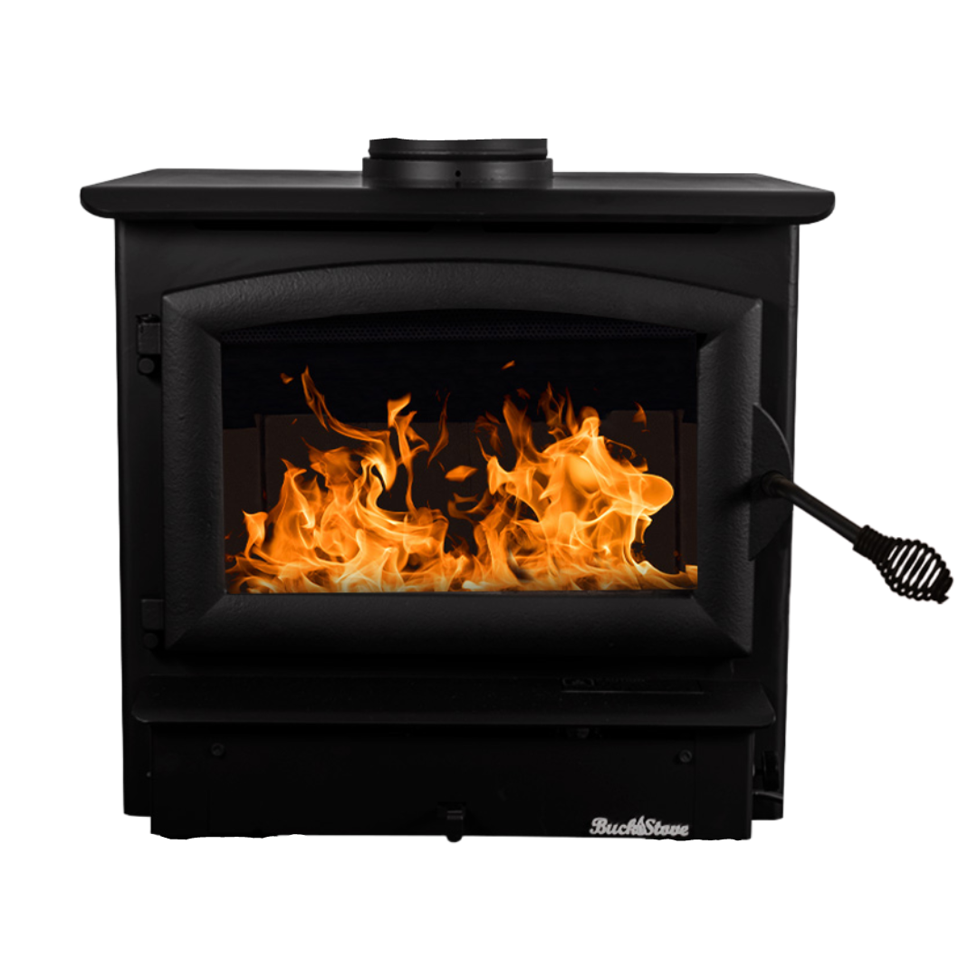 Buck Stove-Buck Stove Model 21 NC Wood Stove-Black-Outdoor Direct