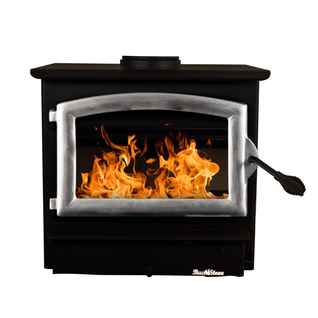 Buck Stove-Buck Stove Model 21 NC Wood Stove-Pewter-Outdoor Direct