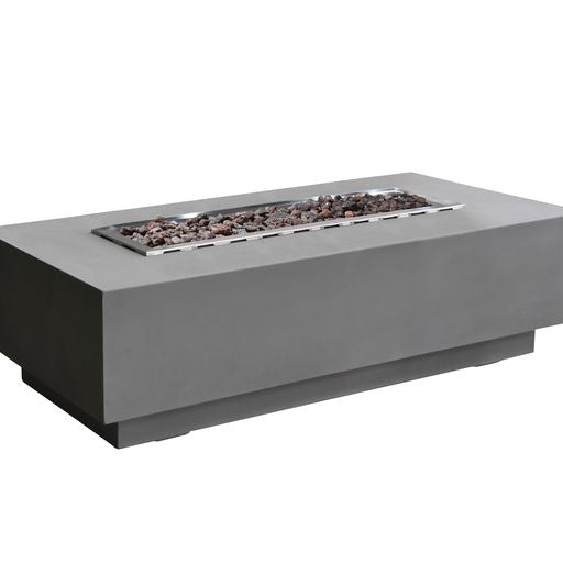 Elementi Granville Fire Pit Table in Light Gray