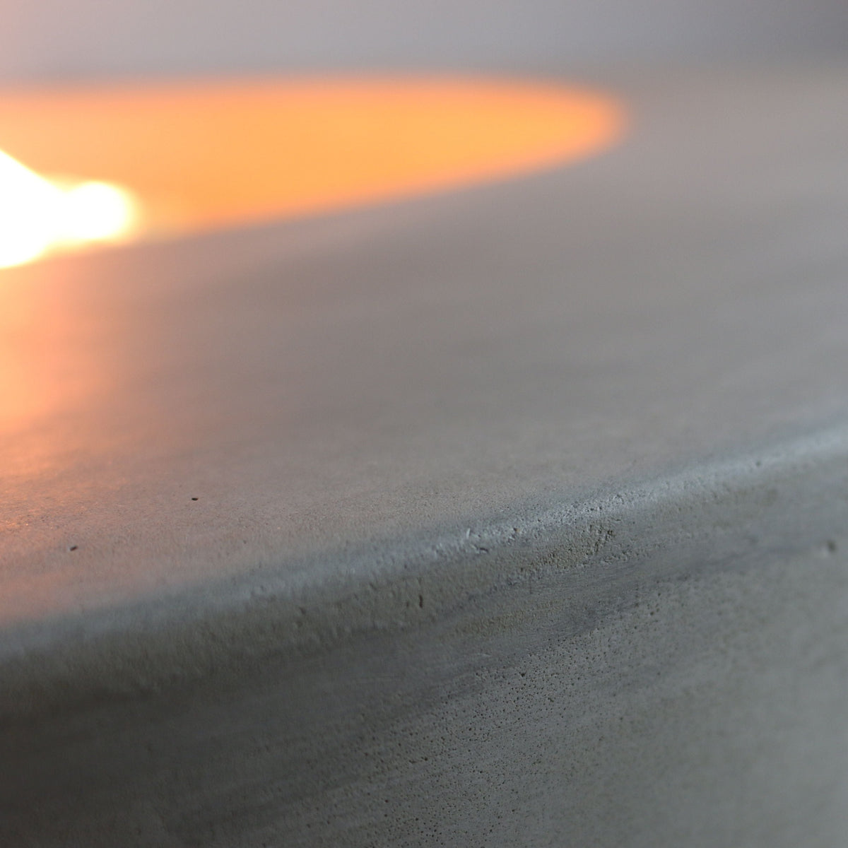 Elementi Lunar Bowl Fire Pit Table - Light Gray Close Up showing Texture