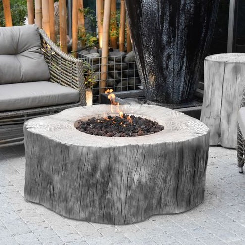 Elementi Manchester Fire Pit Table in Classic Gray outdoor