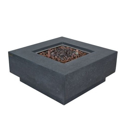 Elementi Manhattan Fire Pit Table in Dark Gray