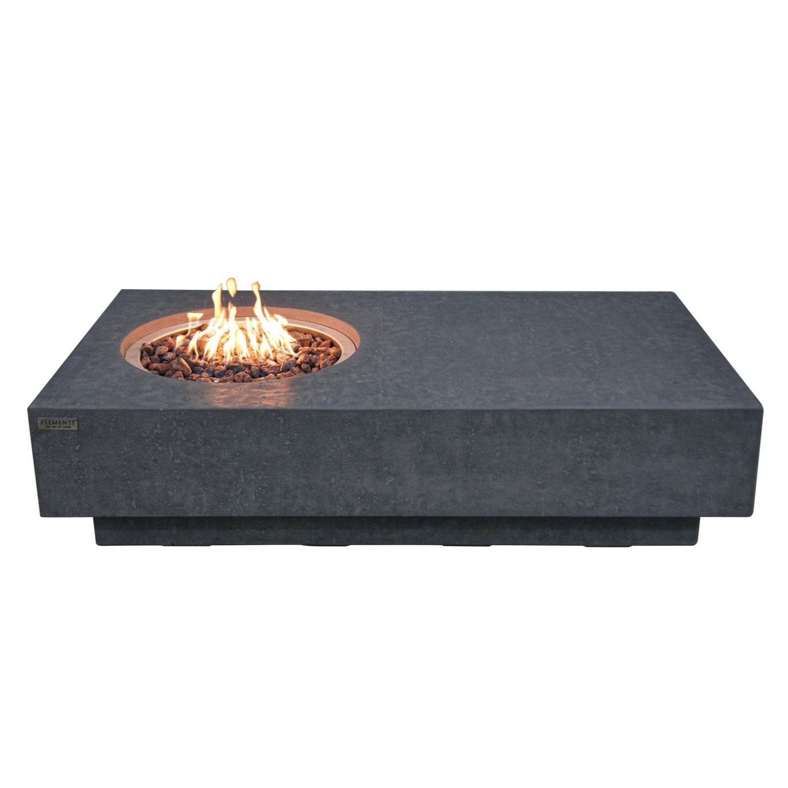 Elementi Metropolis Fire Pit Table - Dark Gray