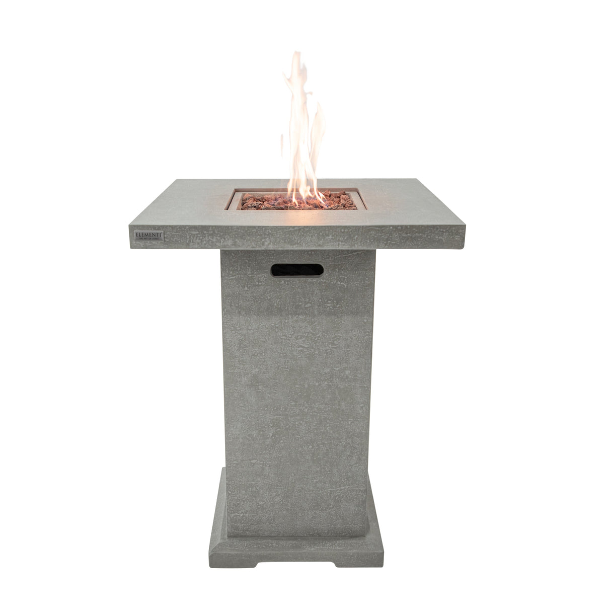 Elementi Montreal Bar Table in Light Gray lit