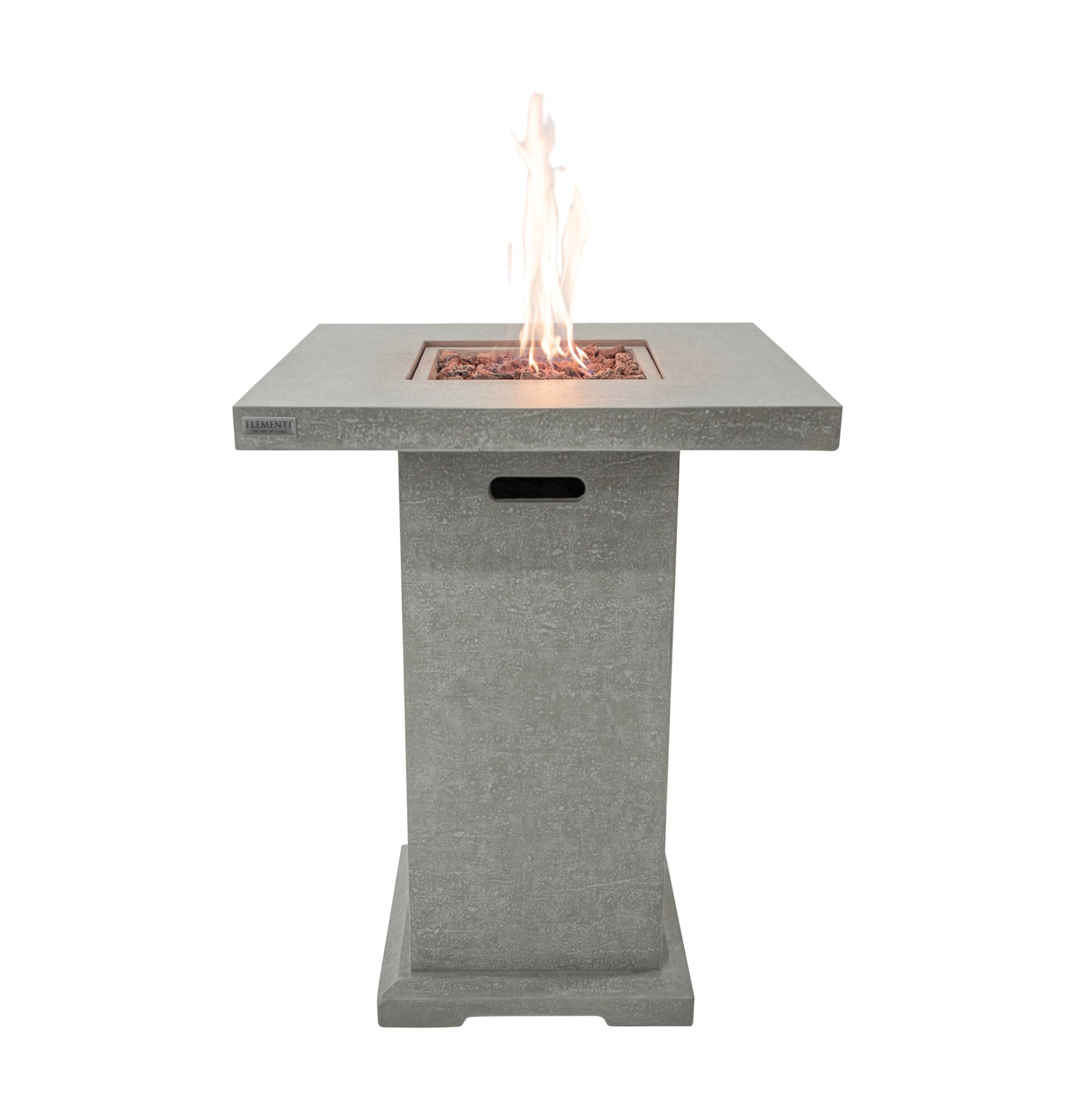 Elementi Montreal Bar Table in Light Gray lit