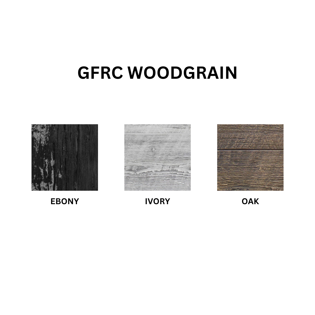 The Outdoor Plus 48&quot; Coronado GFRC Wood Grain Concrete Rectangle Gas Fire Pit