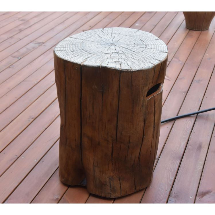 Elementi Tank Cover in Red Wood for Manchester Fire Pit Table