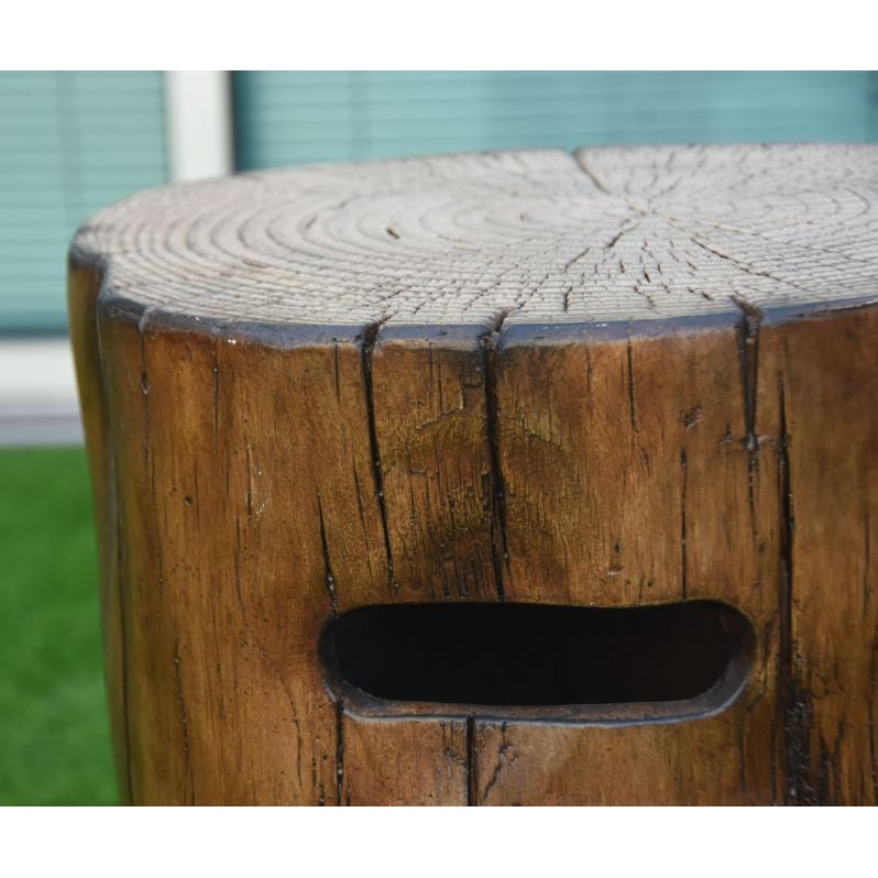 Elementi Tank Cover in Red Wood for Manchester Fire Pit Table