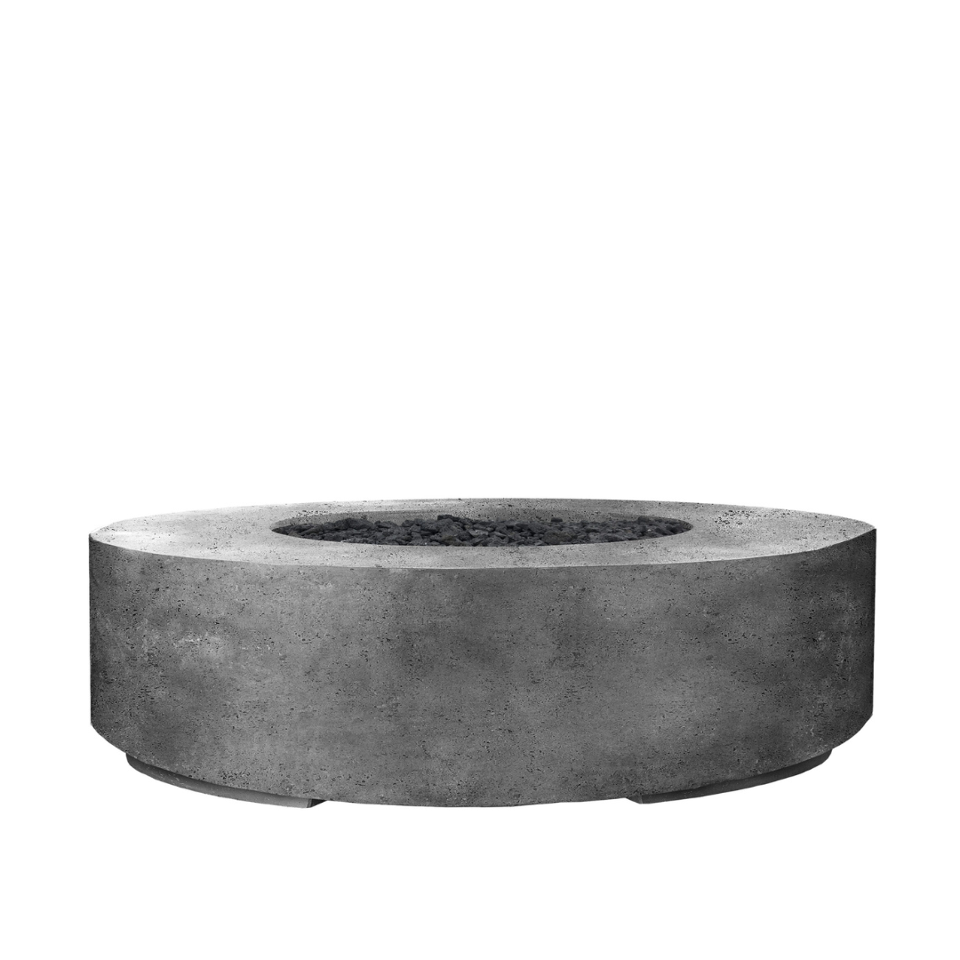 Rotondo Fire Pit Table in Pewter