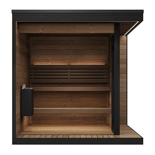 SaunaLife GL6 6-Person Outdoor Sauna Kit Garden Luxury Series