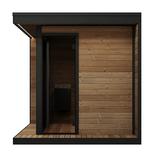SaunaLife GL6 6-Person Outdoor Sauna Kit Garden Luxury Series