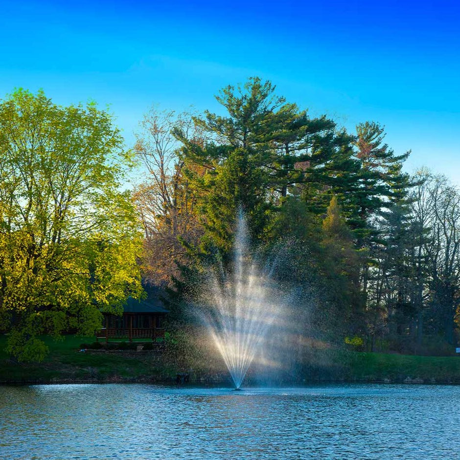 Scott Aerator The Amherst Fountain in a lake cabin