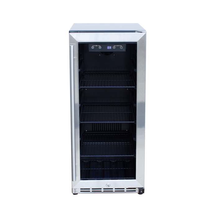 TrueFlame 15" Outdoor Rated Fridge with Glass Door-Refrigeration-