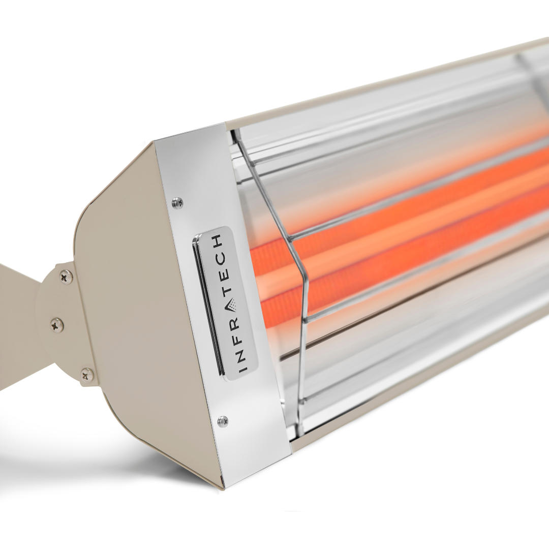 Infratech WD Series 4000W Dual Element Infrared Patio Heater in Almond