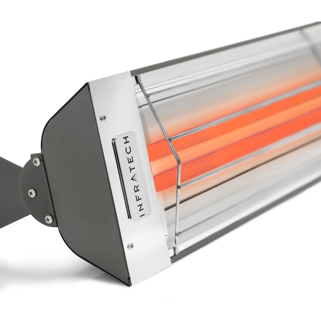Infratech WD Series 4000W Dual Element Infrared Patio Heater in Grey