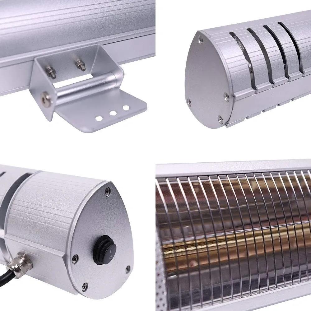 RADtec 38&quot; Golden Tube Electric Patio Heater (3000W/220V)