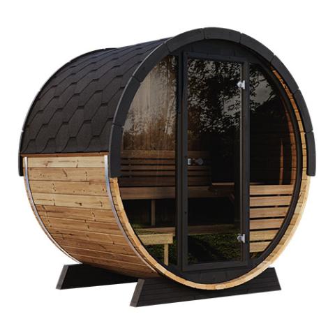 SaunaLife Model EE6G 4-Person Ergo Elegance Series Sauna Barrel