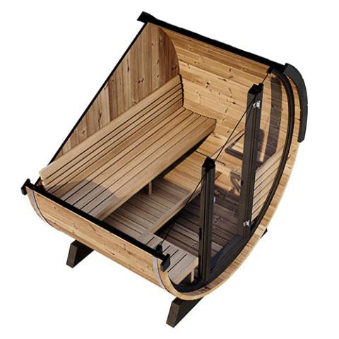 SaunaLife Model EE6G 4-Person Ergo Elegance Series Sauna Barrel