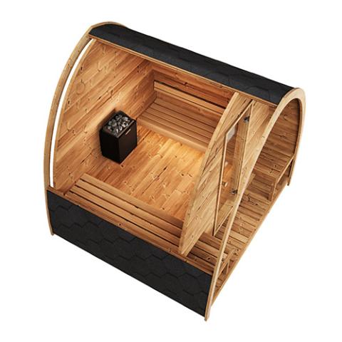 SaunaLife Model G3 Outdoor Home Sauna Kit Garden Series