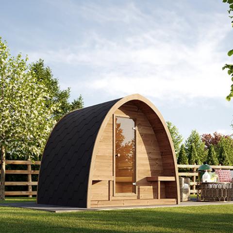 SaunaLife Model G3 Outdoor Home Sauna Kit Garden Series