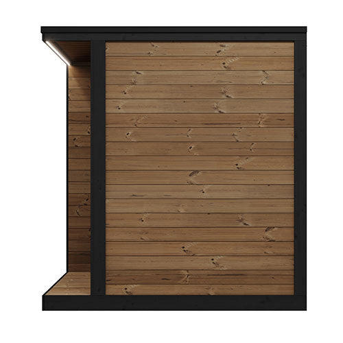 SaunaLife GL4 4-Person Outdoor Sauna Kit Garden Luxury Series