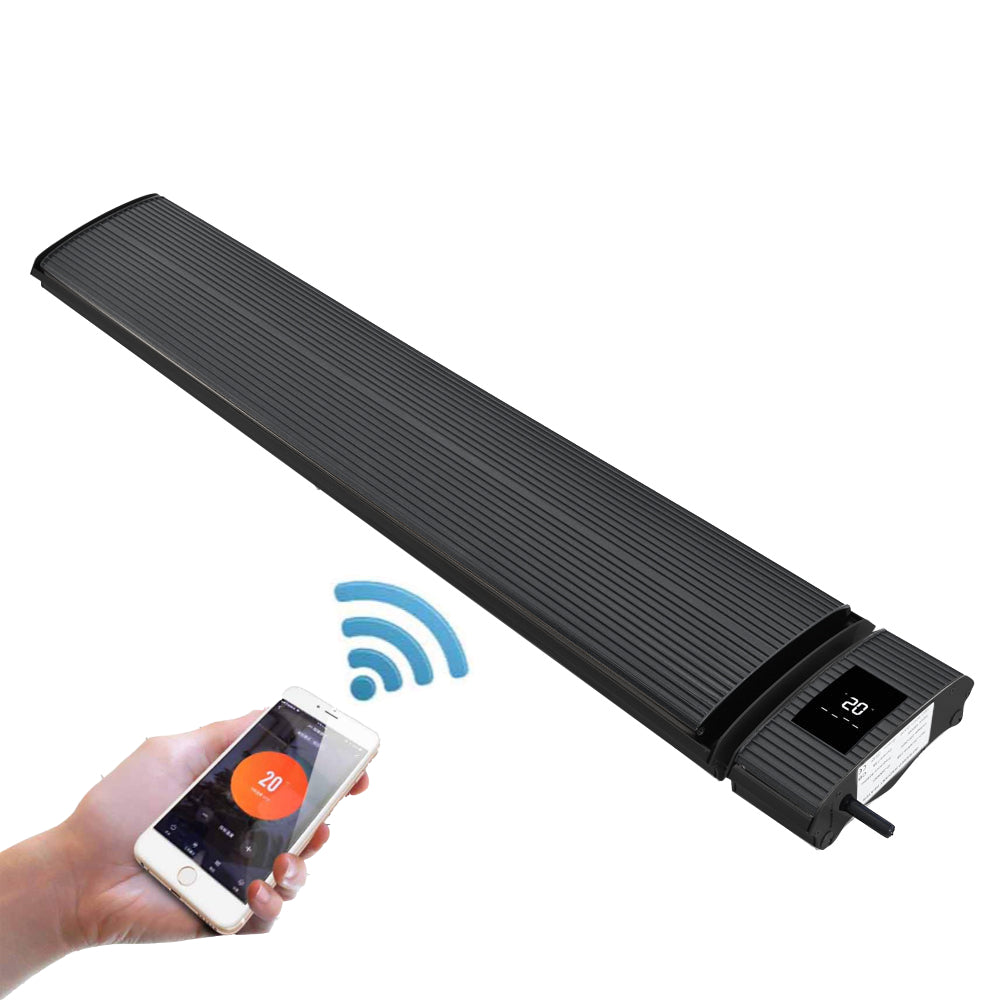 RADtec 63" WiFi Smart Controlled Zero Light Patio Heater--Outdoor Direct