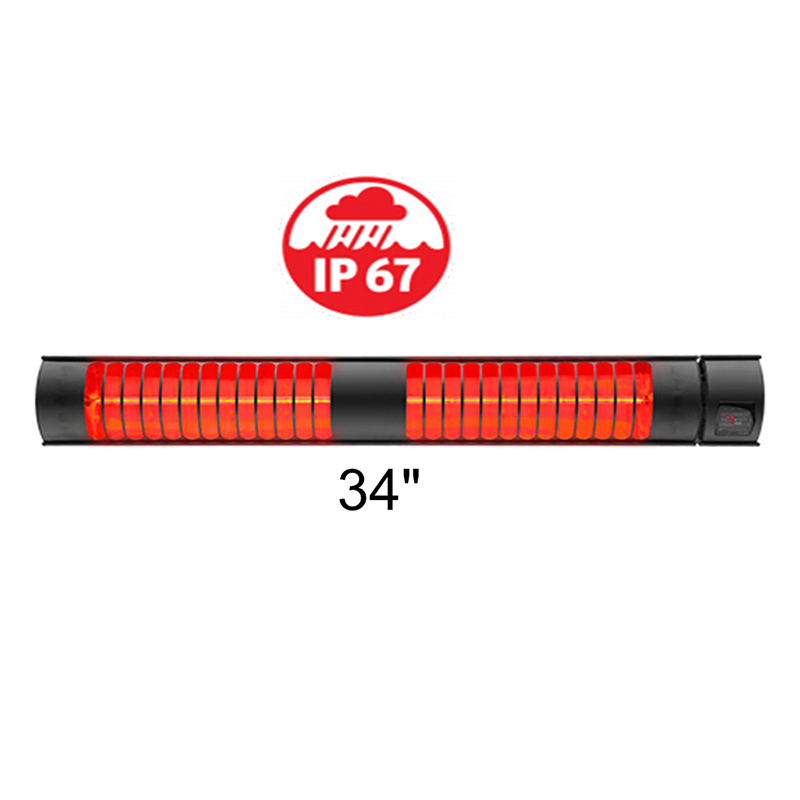 RADtec 34" Weatherproof Electric Patio Heater--Outdoor Direct