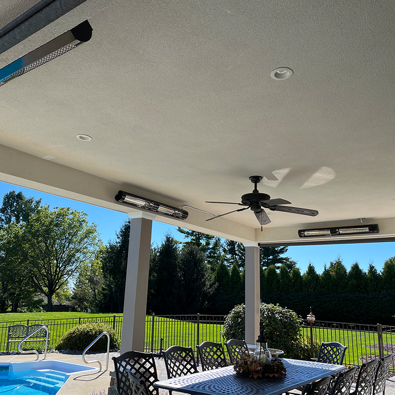 RADtec 52&quot; Weatherproof Electric Patio Heater--Outdoor Direct
