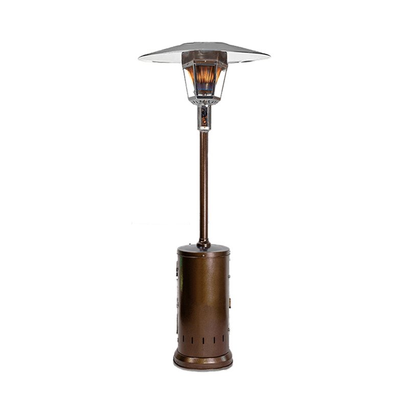 RADtec 96&quot; Real Flame Natural Gas Patio Heater - Antique Bronze Finish--Outdoor Direct