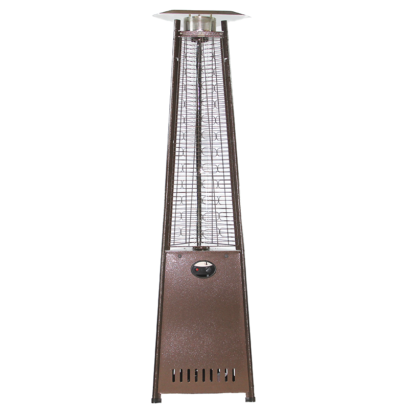 RADtec 93" Pyramid Flame Propane Patio Heater - Antique Bronze Finish--Outdoor Direct
