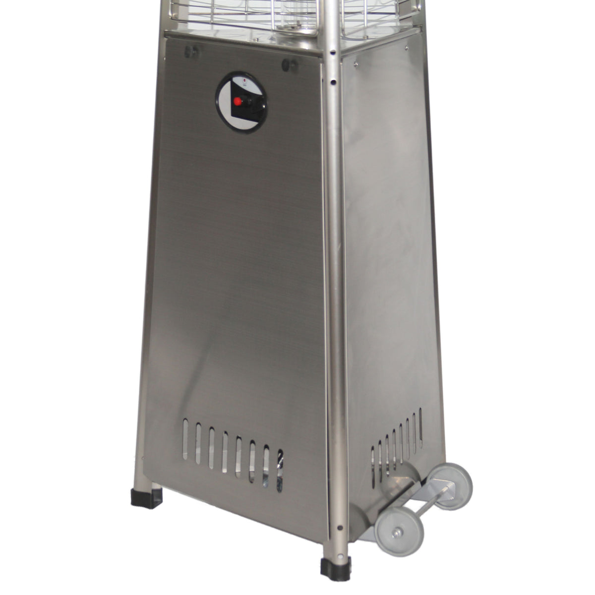 RADtec 93&quot; Pyramid Flame Propane Patio Heater - Stainless Steel Finish